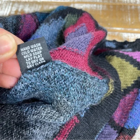 Tabask Handmade in Peru ALPACA/Wool/Acrylic Sweater Top XL - Picture 8 of 11